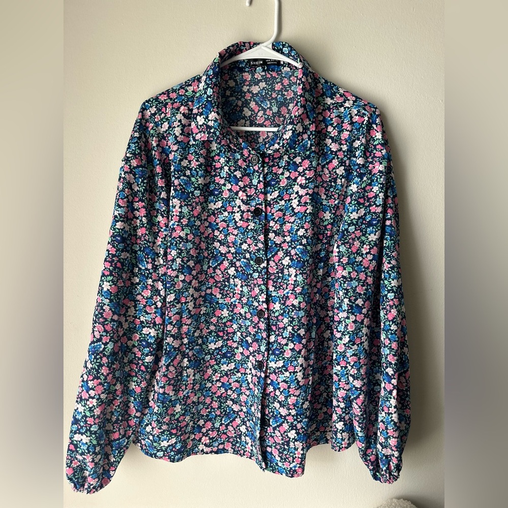 Floral Button-Up Shirt